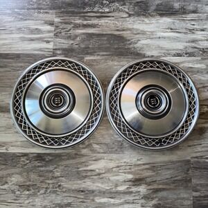 Set Of 2 1976 Ford LTD Cougar Vintage 14" Inside 16" Out OEM Hubcap Wheel Cover